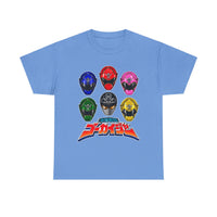 Gokaiger Helmets XL Super Sentai T Shirt Custom Graphic Art Cosplay Shirts Power Rangers Retro Vintage 90s Tee
