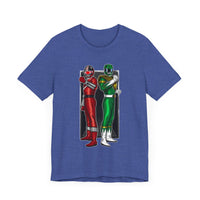 BFF Rangers Super Sentai T Shirt Custom Graphic Art Cosplay Shirts Green Ranger Power Rangers Retro Vintage 90s Tee