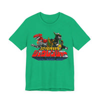 Zyurangers Red Green Mechas Super Sentai T Shirt Custom Graphic Art Cosplay Shirts Power Rangers Retro Vintage 90s Tee