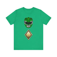 MMPR Green Helmet Super Sentai T Shirt Custom Graphic Art Cosplay Shirts Power Rangers Retro Vintage 90s Tee
