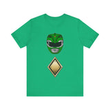 MMPR Green Helmet Super Sentai T Shirt Custom Graphic Art Cosplay Shirts Power Rangers Retro Vintage 90s Tee