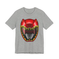 Kyoryuger Red Helmet  Super Sentai T Shirt Custom Graphic Art Cosplay Shirts Power Rangers Retro Vintage 90s Tee