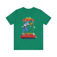 Legendary Izumi Green Ranger Changeman Blue Super Sentai T Shirt Custom Graphic Art Cosplay Shirts Power Rangers Retro Vintage Tee