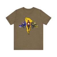Battle Bikes Vintage Style Super Sentai T Shirt Custom Graphic Art Cosplay Shirts Power Rangers Retro  90s Tee