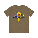 Battle Bikes Vintage Style Super Sentai T Shirt Custom Graphic Art Cosplay Shirts Power Rangers Retro  90s Tee