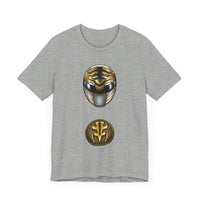 MMPR White Ranger Helmet Super Sentai T Shirt Custom Graphic Art Cosplay Shirts Power Rangers Retro Vintage 90s Tee