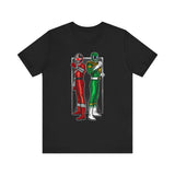 BFF Rangers Super Sentai T Shirt Custom Graphic Art Cosplay Shirts Green Ranger Power Rangers Retro Vintage 90s Tee