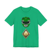 MMPR Green Helmet Super Sentai T Shirt Custom Graphic Art Cosplay Shirts Power Rangers Retro Vintage 90s Tee