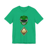MMPR Green Helmet Super Sentai T Shirt Custom Graphic Art Cosplay Shirts Power Rangers Retro Vintage 90s Tee