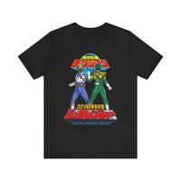 Legendary Izumi Green Ranger Changeman Blue Super Sentai T Shirt Custom Graphic Art Cosplay Shirts Power Rangers Retro Vintage Tee