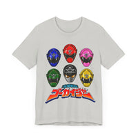Gokaiger Helmets Super Sentai T Shirt Custom Graphic Art Cosplay Shirts Power Rangers Retro Vintage 90s Tee