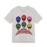 Gokaiger Helmets Super Sentai T Shirt Custom Graphic Art Cosplay Shirts Power Rangers Retro Vintage 90s Tee