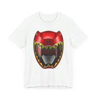 Kyoryuger Red Helmet  Super Sentai T Shirt Custom Graphic Art Cosplay Shirts Power Rangers Retro Vintage 90s Tee