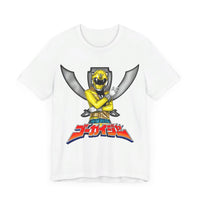 Gokaiger Yellow Roll Call  Super Sentai T Shirt Custom Graphic Art Cosplay Shirts Power Rangers Retro Vintage 90s Tee