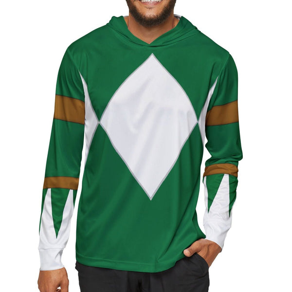 Zyuranger Green Hoodie (Full Print) Super Sentai T Shirt Custom Graphic Art Cosplay Shirts Power Rangers Retro Vintage 90s Tee