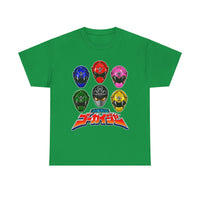 Gokaiger Helmets XL Super Sentai T Shirt Custom Graphic Art Cosplay Shirts Power Rangers Retro Vintage 90s Tee