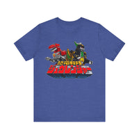 Zyurangers Red Green Mechas Super Sentai T Shirt Custom Graphic Art Cosplay Shirts Power Rangers Retro Vintage 90s Tee