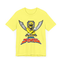 Gokaiger Yellow Roll Call  Super Sentai T Shirt Custom Graphic Art Cosplay Shirts Power Rangers Retro Vintage 90s Tee