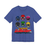 Zyuranger Helmets Super Sentai T Shirt Custom Graphic Art Cosplay Shirts Power Rangers Retro Vintage 90s Tee