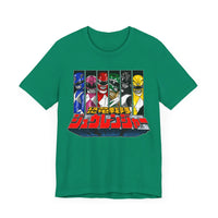 Zyuranger Super Sentai T Shirt Custom Graphic Art Cosplay Shirts Power Rangers Retro Vintage 90s Tee
