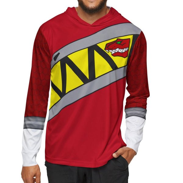 Kyoryuger Red Hoodie (Full Print) Super Sentai T Shirt Custom Graphic Art Cosplay Shirts Power Rangers Retro Vintage 90s Tee