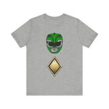 MMPR Green Helmet Super Sentai T Shirt Custom Graphic Art Cosplay Shirts Power Rangers Retro Vintage 90s Tee