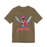 Gokaiger PInk Roll Call Super Sentai T Shirt Custom Graphic Art Cosplay Shirts Power Rangers Retro Vintage 90s Tee