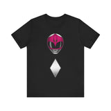 MMPR Pink Helmet Super Sentai T Shirt Custom Graphic Art Cosplay Shirts Power Rangers Retro Vintage 90s Tee