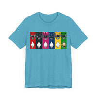 MMPR Colors Super Sentai T Shirt Custom Graphic Art Cosplay Shirts Power Rangers Retro Vintage 90s Tee
