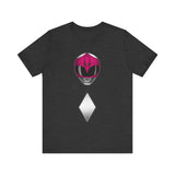 MMPR Pink Helmet Super Sentai T Shirt Custom Graphic Art Cosplay Shirts Power Rangers Retro Vintage 90s Tee
