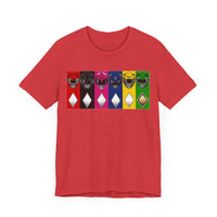 MMPR Colors Super Sentai T Shirt Custom Graphic Art Cosplay Shirts Power Rangers Retro Vintage 90s Tee