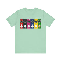 MMPR Colors Super Sentai T Shirt Custom Graphic Art Cosplay Shirts Power Rangers Retro Vintage 90s Tee