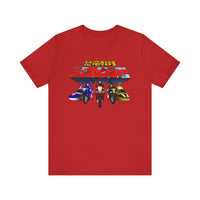 Zyuranger Bikes Super Sentai T Shirt Custom Graphic Art Cosplay Shirts Power Rangers Retro Vintage 90s Tee