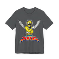 Gokaiger Yellow Roll Call  Super Sentai T Shirt Custom Graphic Art Cosplay Shirts Power Rangers Retro Vintage 90s Tee
