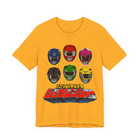 Zyuranger Helmets Super Sentai T Shirt Custom Graphic Art Cosplay Shirts Power Rangers Retro Vintage 90s Tee