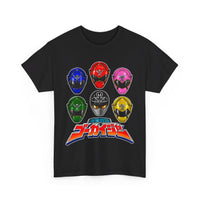 Gokaiger Helmets XL Super Sentai T Shirt Custom Graphic Art Cosplay Shirts Power Rangers Retro Vintage 90s Tee