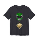 MMPR Green Helmet Super Sentai T Shirt Custom Graphic Art Cosplay Shirts Power Rangers Retro Vintage 90s Tee