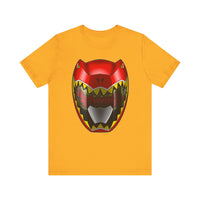 Kyoryuger Red Helmet  Super Sentai T Shirt Custom Graphic Art Cosplay Shirts Power Rangers Retro Vintage 90s Tee