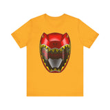 Kyoryuger Red Helmet  Super Sentai T Shirt Custom Graphic Art Cosplay Shirts Power Rangers Retro Vintage 90s Tee