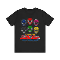 Zyuranger Helmets Super Sentai T Shirt Custom Graphic Art Cosplay Shirts Power Rangers Retro Vintage 90s Tee