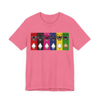 MMPR Colors Super Sentai T Shirt Custom Graphic Art Cosplay Shirts Power Rangers Retro Vintage 90s Tee