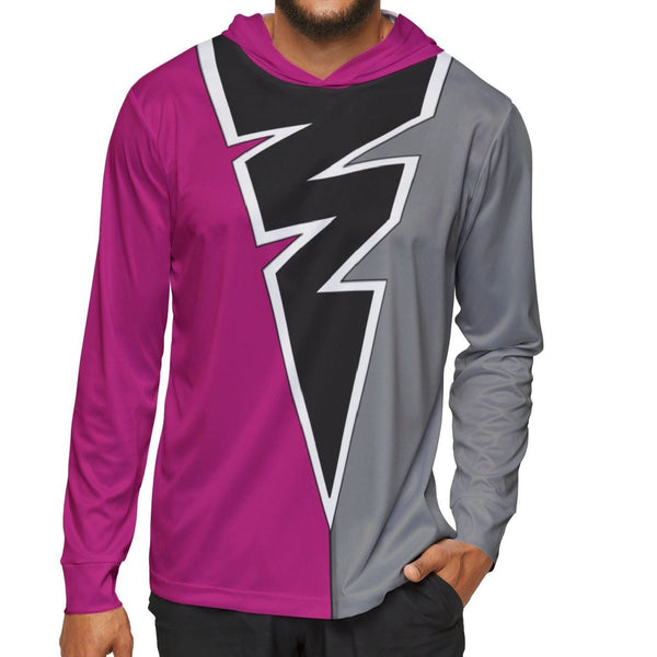 Ryusoulger Ryusoul Pink Hoodie (AOP) Super Sentai T Shirt Custom Graphic Art Cosplay Shirts Power Rangers Retro Vintage 90s Tee