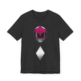 MMPR Pink Helmet Super Sentai T Shirt Custom Graphic Art Cosplay Shirts Power Rangers Retro Vintage 90s Tee