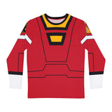 Carranger Red Racer Long Sleeve Shirt (Full Print) Custom Graphic Art Cosplay Shirts Rangers Retro Vintage 90s