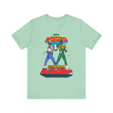 Legendary Izumi Green Ranger Changeman Blue Super Sentai T Shirt Custom Graphic Art Cosplay Shirts Power Rangers Retro Vintage Tee