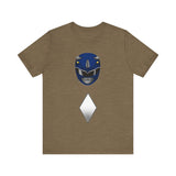 Blue Helmet Super Sentai T Shirt Custom Graphic Art Cosplay Shirts Power Rangers Retro Vintage 90s Tee