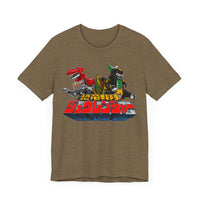 Zyurangers Red Green Mechas Super Sentai T Shirt Custom Graphic Art Cosplay Shirts Power Rangers Retro Vintage 90s Tee