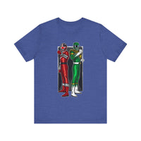 BFF Rangers Super Sentai T Shirt Custom Graphic Art Cosplay Shirts Green Ranger Power Rangers Retro Vintage 90s Tee