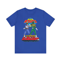 Legendary Izumi Green Ranger Changeman Blue Super Sentai T Shirt Custom Graphic Art Cosplay Shirts Power Rangers Retro Vintage Tee