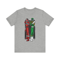 BFF Rangers Super Sentai T Shirt Custom Graphic Art Cosplay Shirts Green Ranger Power Rangers Retro Vintage 90s Tee